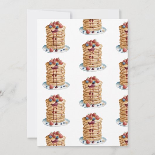 Bruidsbrunch | Pannenkoeken Kaart (Achterkant)