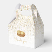 Bruidsbrunch Roze Goud Glitter Aangepast  Bedankdoosjes (Achterkant)