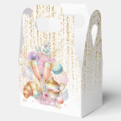 Bruidsbrunch Roze Goud Glitter Aangepast  Bedankdoosjes (Geopend)