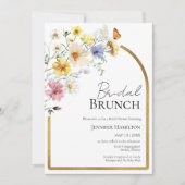 bruidsbrunch | Wildflower Boho Vrijgezellenfeest Kaart (Voorkant)