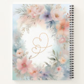 Bruidscadeau bloemen notitieboek (Achterkant)