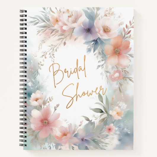Bruidscadeau bloemen notitieboek (Voorkant)