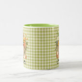 Bruidscadeau voor bruidsfeest 'Net van de markt' Tweekleurige Koffiemok (Center)