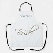 Bruidscadeau vrijgezellenfeest en verlovingsfeest  schort (Voorkant)