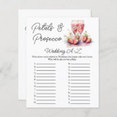 Bruidschampagne Aardbeien Bruiloft Spel (Voorkant / Achterkant)