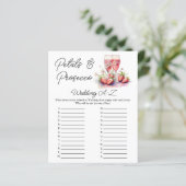 Bruidschampagne Aardbeien Bruiloft Spel (Staand voorkant)