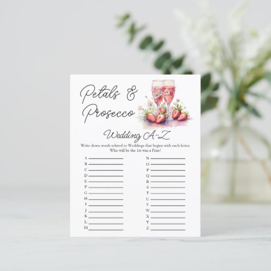 Bruidschampagne Aardbeien Bruiloft Spel (Staand voorkant)