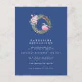 BRUIDSCHAPSDINER | Waterverf Winter Mus Krans Briefkaart (Voorkant)