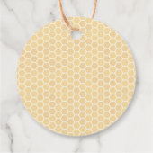 Bruidschatgiftlabels met Bij en Wilde Bloem Bedankjes Labels (Achterkant)