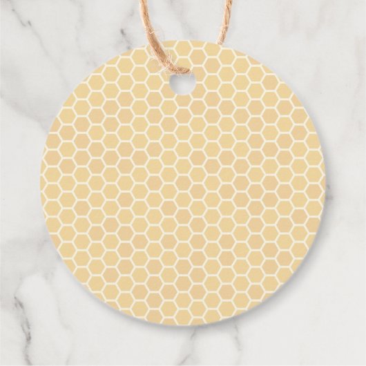 Bruidschatgiftlabels met Bij en Wilde Bloem Bedankjes Labels (Achterkant)