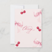 Bruidschuur 'Cherry on Top' Dankkaart Bedankkaart (Achterkant)