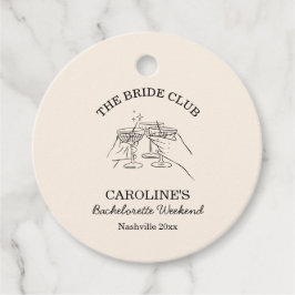 Bruidsclub Bachelorette Weekend Favor Cocktail Bedankjes Labels