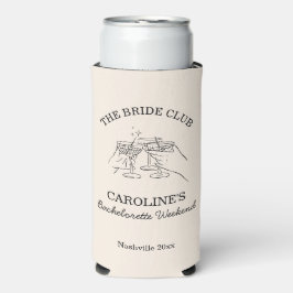 Bruidsclub Bachelorette Weekend Favor Cocktail Seltzer Blikjeskoeler