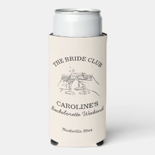 Bruidsclub Bachelorette Weekend Favor Cocktail Seltzer Blikjeskoeler