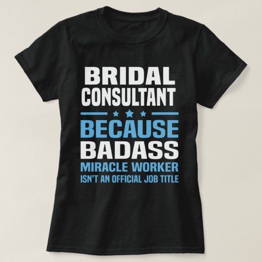 bruidsconsulent t-shirt (Design voorkant)