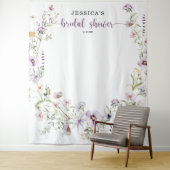 Bruidsdecoratie achtergrond wilde bloemen wandkleed (In situ)