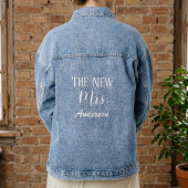 Bruidsdenimjacks, op maat gemaakte dames denimjack denim jacket