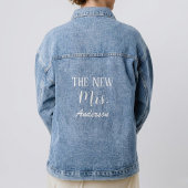 Bruidsdenimjacks, op maat gemaakte dames denimjack denim jacket