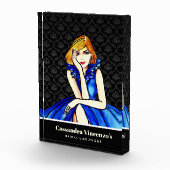 Bruidsdonkere koninklijk blauwe cocktailjurk Zwart Fotoblokken (Rechts)