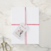 Bruidsdouche Bruid & Bruidegom Roze Crème jurk Cadeaulabel (Met Touw)