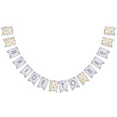 Bruidsdouche Bruid van de Dag Honingbijen Bloemen Vlaggetjes (Alle)