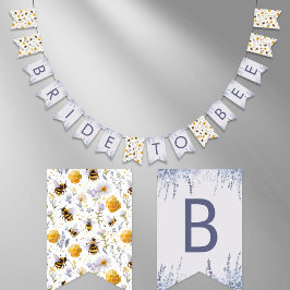 Bruidsdouche Bruid van de Dag Honingbijen Bloemen Vlaggetjes