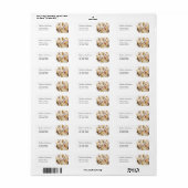 Bruidsdouche Geschenk Terugbetaling Bloemen Etiket (Full Sheet)
