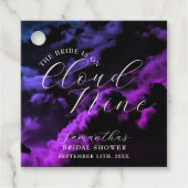 Bruidsdouche 'Hemel negen Zwarte Hemelse Melkweg' Bedankjes Labels (Voorkant)