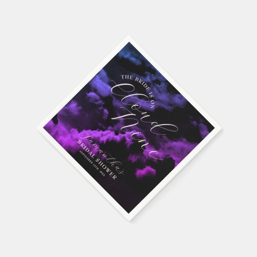 Bruidsdouche 'Hemels Paradijs' Zwarte Hemellichame Servet (Hoek)