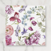 Bruidsdouche met wilde bloemen bedankjes labels (Achterkant)