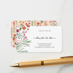 Bruidsdouche met wilde bloemen Deel een recept Informatiekaartje