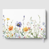 Bruidsdouche met wilde bloemen gastenboek (Achterkant)