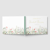 Bruidsdouche met wilde bloemen gastenboek (Volledig)