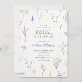 Bruidsdouche met wilde bloemen kaart (Voorkant)