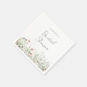 Bruidsdouche met Wilde Bloemen Servet (Hoek)
