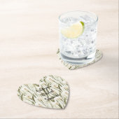 Bruidsdouche met witte Calla lelie bloemen Kartonnen Onderzetters (Insitu)