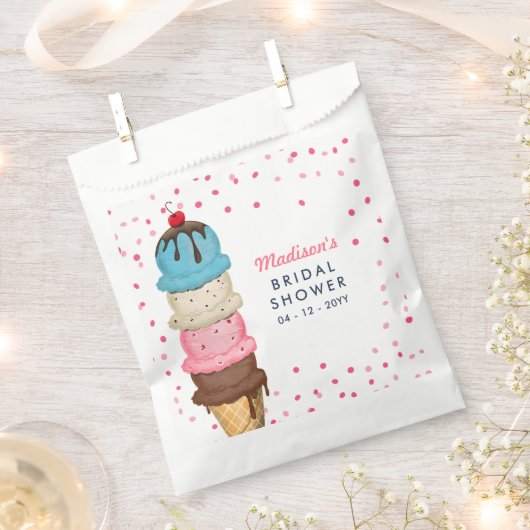 Bruidsdouche met Zomerijs Thema Bedankzakje (Geknipt)