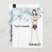 Bruidsdouche uitnodiging (Voorkant / Achterkant)