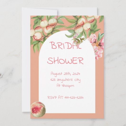 BRUIDSDOUCHE UITNODIGING (Voorkant)