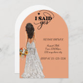 BRUIDSDOUCHE UITNODIGING (Voorkant / Achterkant)