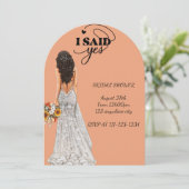 BRUIDSDOUCHE UITNODIGING (Staand voorkant)