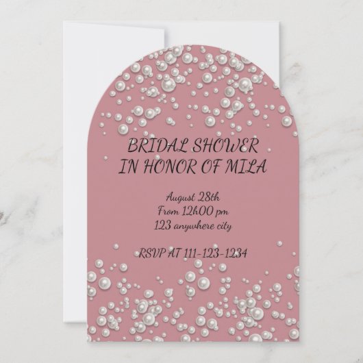 BRUIDSDOUCHE UITNODIGING (Voorkant)