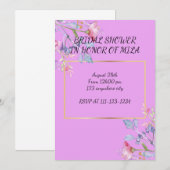 BRUIDSDOUCHE UITNODIGING (Voorkant / Achterkant)