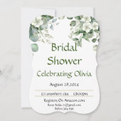 BRUIDSDOUCHE UITNODIGING BLOEMEN BOTANISCH (Voorkant)