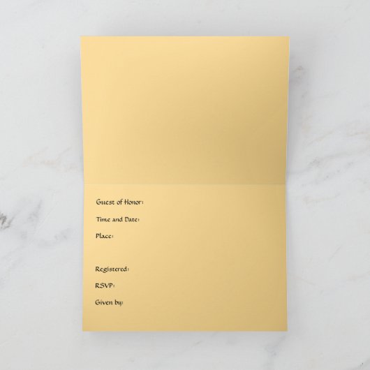 Bruidsdouche uitnodiging, Boeketten, Adirondack Ch (Binnen)