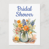 Bruidsdouche uitnodiging briefkaarten (Voorkant)