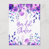 Bruidsdouche uitnodiging briefkaarten (Voorkant)