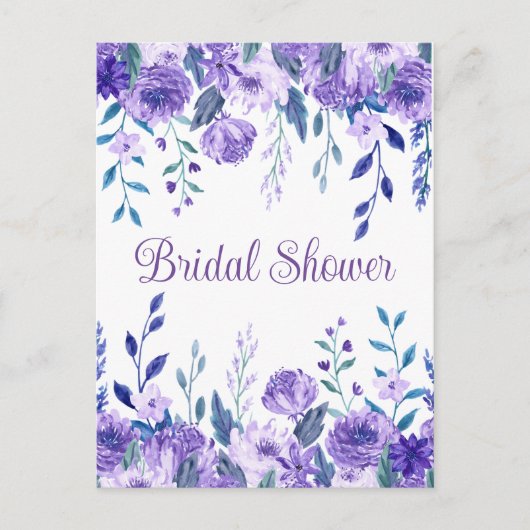 Bruidsdouche uitnodiging briefkaarten (Voorkant)