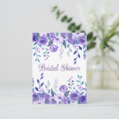 Bruidsdouche uitnodiging briefkaarten (Staand voorkant)