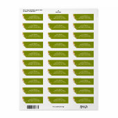 Bruidsdouche uitnodiging etiket (Full Sheet)